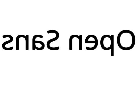 开放无字体示例